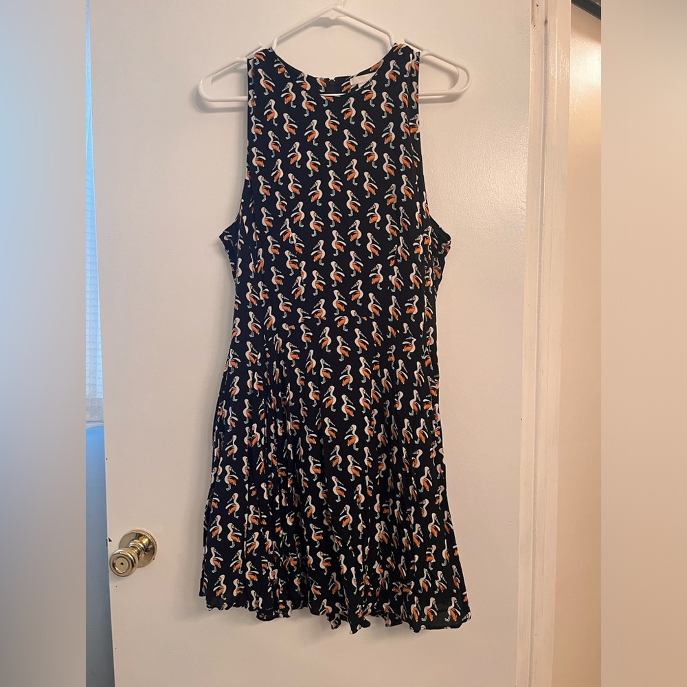 H&M Pelicans mini flare dress